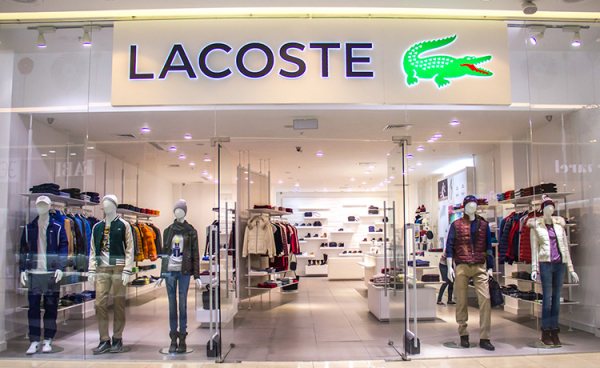 Продукция компании Lacoste